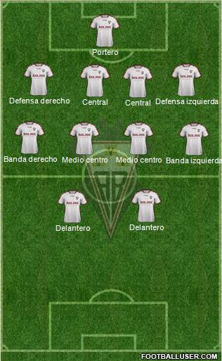 Albacete B., S.A.D. football formation