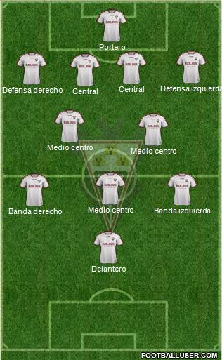 Albacete B., S.A.D. football formation