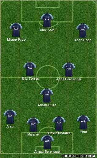 Tottenham Hotspur Formation 2019