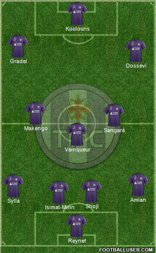 Toulouse Football Club Formation 2019