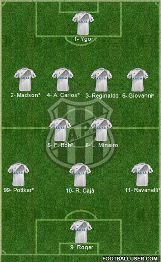 AA Ponte Preta Formation 2019