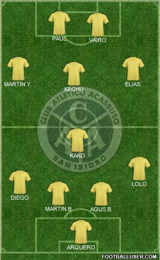 Acassuso football formation