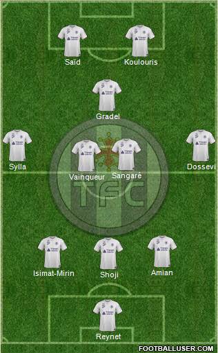 Toulouse Football Club Formation 2019