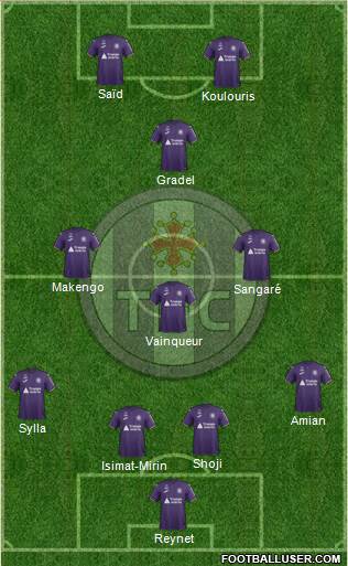 Toulouse Football Club Formation 2019