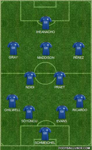 Leicester City Formation 2019