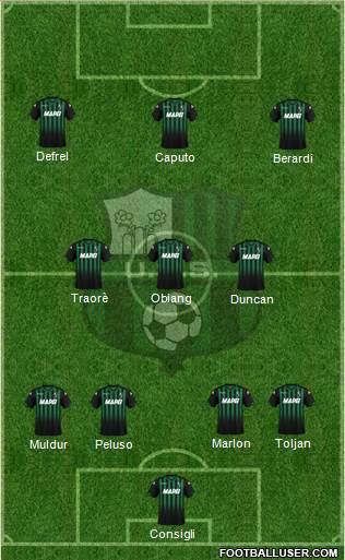 Sassuolo football formation