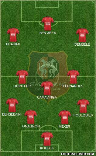 Stade Rennais Football Club Formation 2019