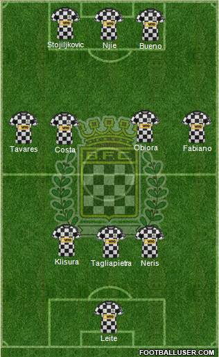 Boavista Futebol Clube - SAD 3-4-3 football formation