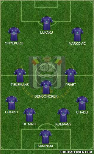 RSC Anderlecht Formation 2019