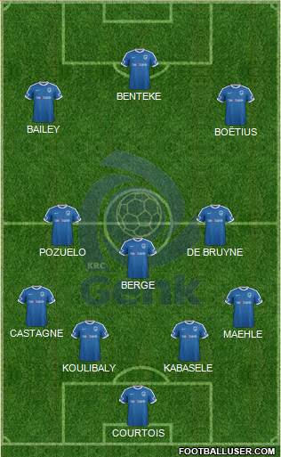 K Racing Club Genk football formation