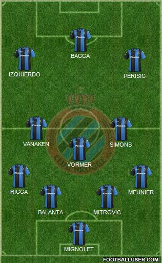 Club Brugge KV Formation 2019