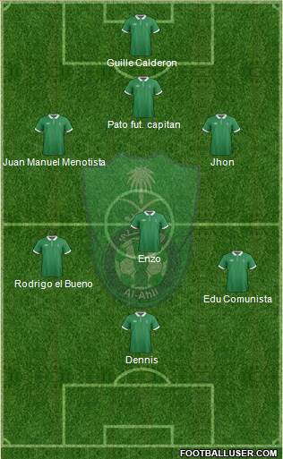 Al-Ahli (KSA) 5-4-1 football formation