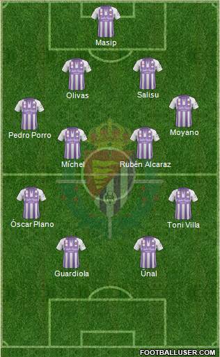 R. Valladolid C.F., S.A.D. football formation