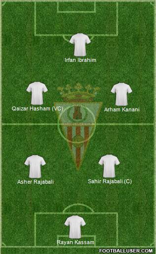 Algeciras C.F. 4-4-2 football formation