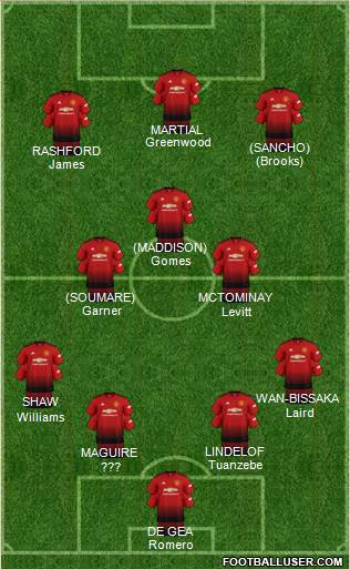 Manchester United Formation 2019