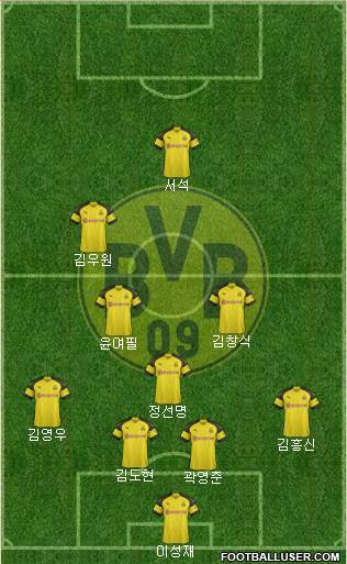 Borussia Dortmund Formation 2019