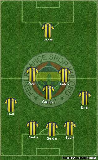 Fenerbahçe SK Formation 2019