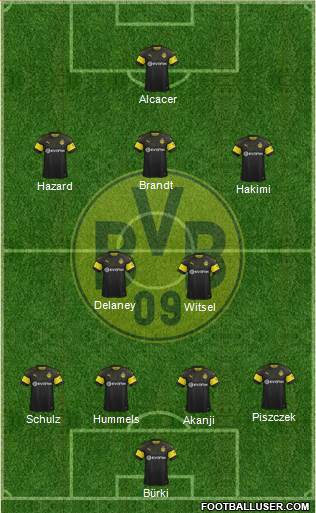 Borussia Dortmund Formation 2019