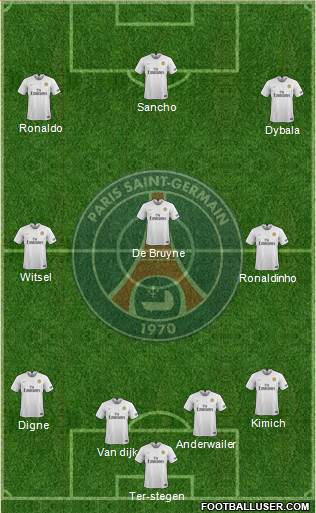 Paris Saint-Germain Formation 2019