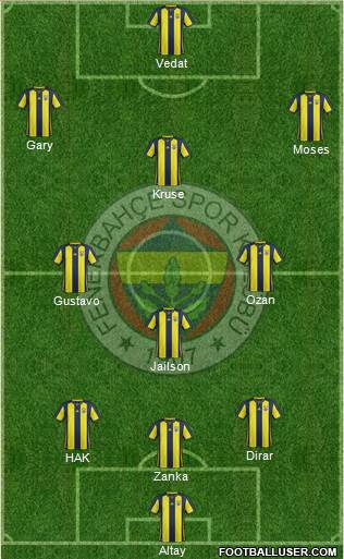 Fenerbahçe SK Formation 2019