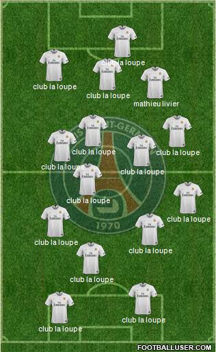 Paris Saint-Germain Formation 2019