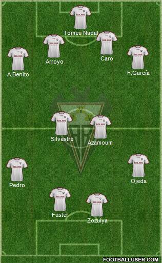 Albacete B., S.A.D. football formation