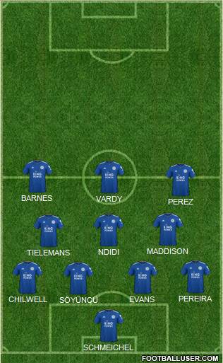 Leicester City Formation 2019