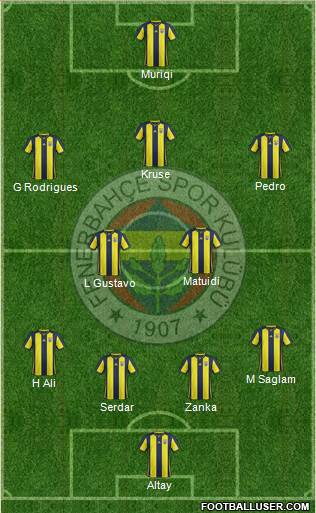 Fenerbahçe SK Formation 2019