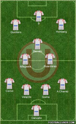 C Universitario D football formation