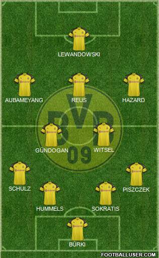 Borussia Dortmund Formation 2019