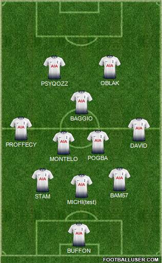 Tottenham Hotspur Formation 2019