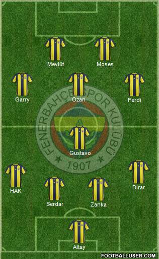 Fenerbahçe SK Formation 2019
