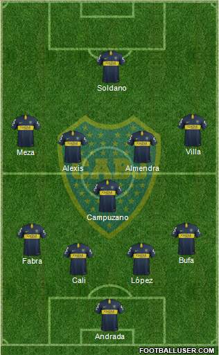 Boca Juniors Formation 2019