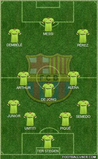 F.C. Barcelona Formation 2019