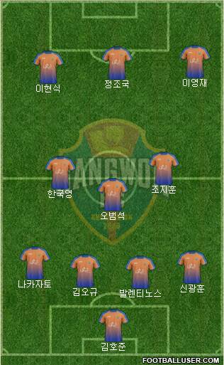 Gangwon FC Formation 2019