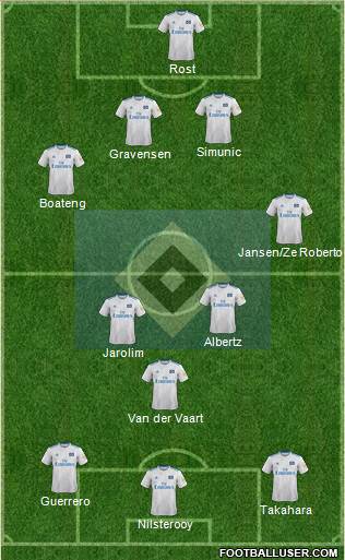 Hamburger SV football formation