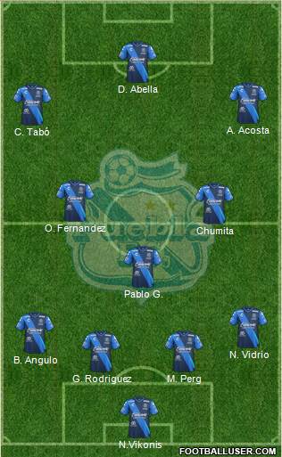 Club Puebla de la Franja Formation 2019