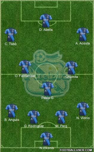 Club Puebla de la Franja football formation