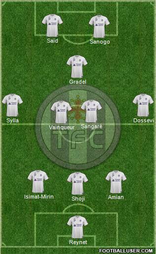 Toulouse Football Club Formation 2019
