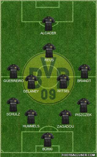 Borussia Dortmund Formation 2019