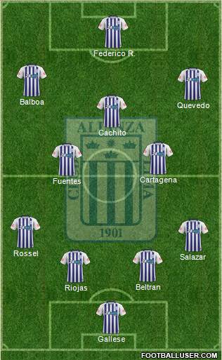 C Alianza Lima Formation 2019
