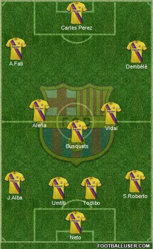 F.C. Barcelona Formation 2019