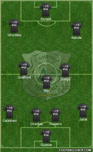 Amiens Sporting Club Football Formation 2019