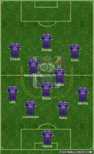 RSC Anderlecht Formation 2019