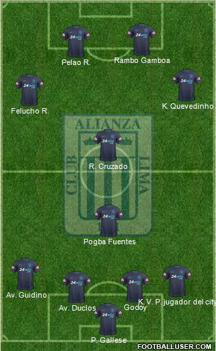 C Alianza Lima football formation