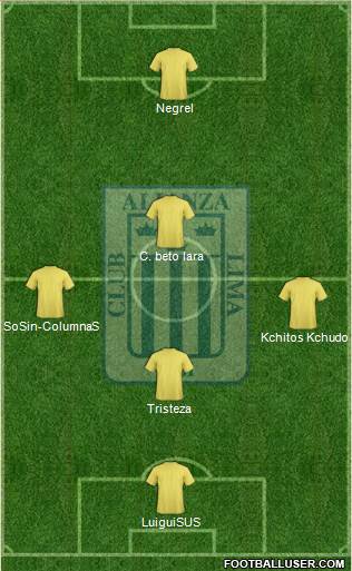 C Alianza Lima football formation