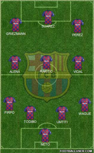F.C. Barcelona Formation 2019