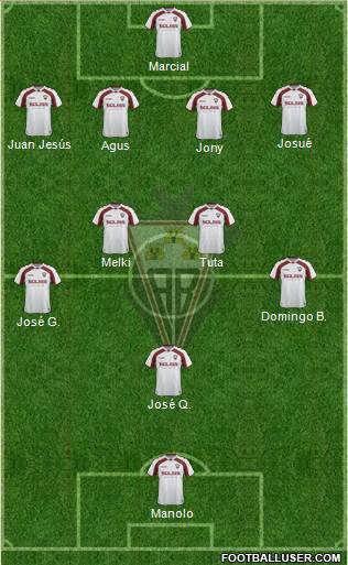 Albacete B., S.A.D. football formation