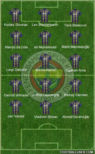 Fenerbahçe SK Formation 2019