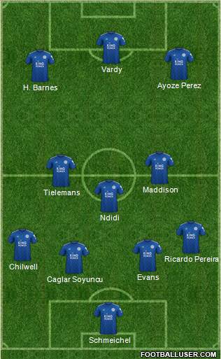 Leicester City Formation 2019